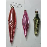 Ёлочная игрушка  , СССР . Сосульки .