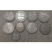 Лот. Советские серебрушки UNC