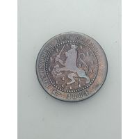 Недерланды 1 цент 1884 года .