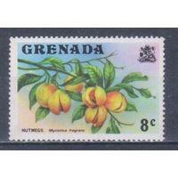 [2149] Камбоджа 1962. Флора.Плоды.Мускатный орех. БЕЗ КЛЕЯ.