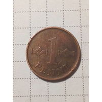 1 пенни Финляндия 1964 год.