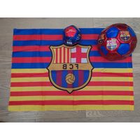 Эксклюзив: Флаг Барселоны с автографами (капитан)