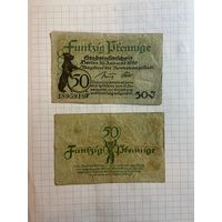 50 пфеннингов (нотгельды) г. Германия.-3