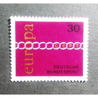 Марка Германия 1971 год Европа СЕРТ