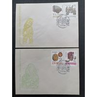 Польша 1984 Три КПД с полной серией марок "Старинные музыкальные инструменты" (спецгашение) Mi.2899-2904 каталог 5.50 евро