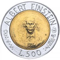 Сан-Марино 500 лир, 1984 Учёные UNC