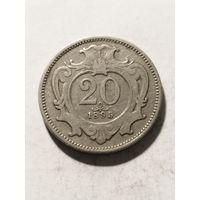Австрия 20 геллер 1895