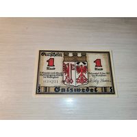 Нотгельд номиналом 1 марка , 1921 года, город Зальцведель, Германия.