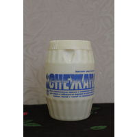 Баночка СССР от моющей пасты "СНЕЖАНА" 1984 год