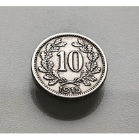 10 геллеров 1915 г. Франц Иосиф I, Австро-Венгрия, лот ав-1