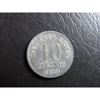 Германия. 10 пфеннигов.1920. С 20 копеек. Распродажа коллекции. Смотрите другие лоты.