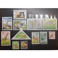 Сборный лот. Фауна. Копытные животные. 12 марок (724)