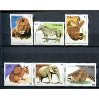 Куба - 1995г. - 56 лет зоологическому саду Гаваны - полная серия, MNH [Mi 3852-3857] - 6 марок