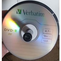 Диски DVD-R Verbatim 5 штук в бумажных конвертах