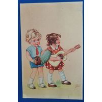 Дети-музыканты. Польша. 1950-60 г. Чистая