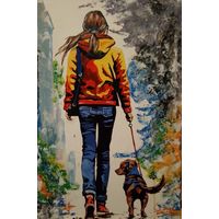 Картина Прогулка репродукция