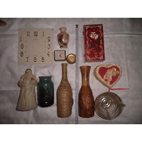 Вазы,Дед Мороз,шкатулки,часы,зеркало и др.предметы из СССР.Сборный лот.