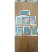 Спичечные этикетки:Самолет доставляет в 56 раз быстрее поезда.Чудова