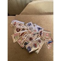 Карточки футбольные - футбол. (эмблема клубов)