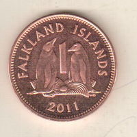 Фолклендские острова 1 пенни 2011