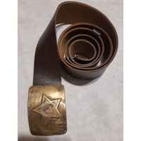Ремень военный кожаный времен СССР