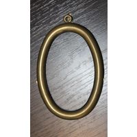 Настенная, интерьерная, латунная фоторамка, нет стекла.