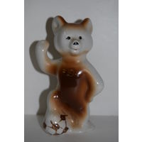 "Мишка с мячом". "Футболист". "Динамовец". ЗХК. Полонне. Полонное. Статуэтка. Ретро СССР.