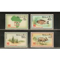 Малави-1990(Мих.553-556),  ** ,     Фауна , Рыбы, (полная серия)