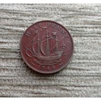 Werty71 Великобритания 1/2 пенни 1945 Корабль