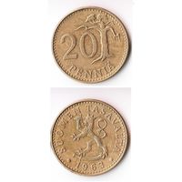 20 пенни Финляндия 1963 года