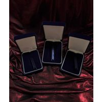 Бархатный футляр для серебряного мерного слитка НБ РБ: 10, 20, 50гр. Упаковка: коробка.