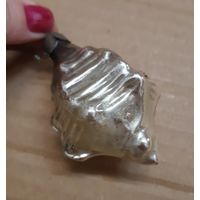 Игрушка ёлочная Ракушка рапан, стекло. СССР