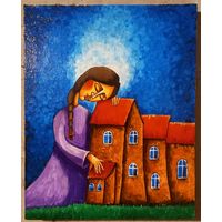 Картина на холсте маслом 40см на 50см