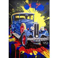 Картина Ретро автомобиль репродукция