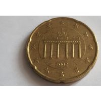 Германия 2002F 20 евроцентов