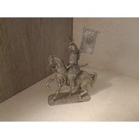 Оловянная миниатюра конный самурай. 54 мм