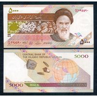 Иран 5000 риалов 2009 год. UNC