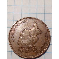 2 пенса Великобритания 1990 год.