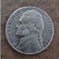 США 5 центов 2004 г., 200 лет экспедиции Льюиса и Кларка - Приобретение Луизианы, мд. "D" - Денвер, KM# 360