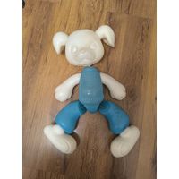 Игрушки Игрушка СССР. Собака дутыш пластмассовый. Собачка СССР, щенок игрушка советская