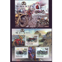 Того 2011  Мотоциклы BL+KB   MNH