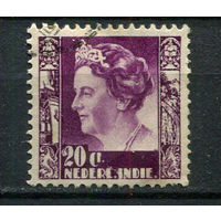 Нидерландская Индия - 1934/1937 - Королева Вильгельмина 20С - [Mi.216] - 1 марка. Гашеная.  (Лот 53Gu)-T4P3