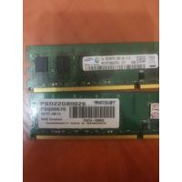 DDR2 по 2GB, 2 ПЛАНКИ. 15Р ЗА ОБЕ