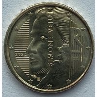 Франция 10 евроцентов 2024 г. Новый тип