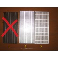 Передняя панель (решётка динамика) для радиоприёмника "Океан" (разных модификаций), 4 вида