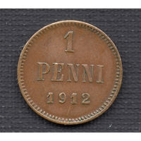 ТОРГ! 1 пенни 1912! Россия для Финляндии! Николай II СОСТОЯНИЕ! ВОЗМОЖЕН ОБМЕН!