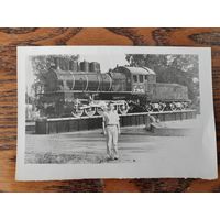 Фотография. Паровоз. Барановичи.