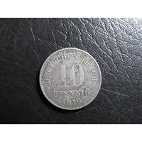 Германия. 10 пфеннигов.1916J. С 20 копеек. Распродажа коллекции. Смотрите другие лоты.