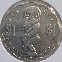 Острова Кука 1 доллар 2003 г. В холдере