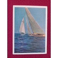 Парусный спорт, яхта, лодка, регата. Гиппенрейтер 1963 г. Чистая.
